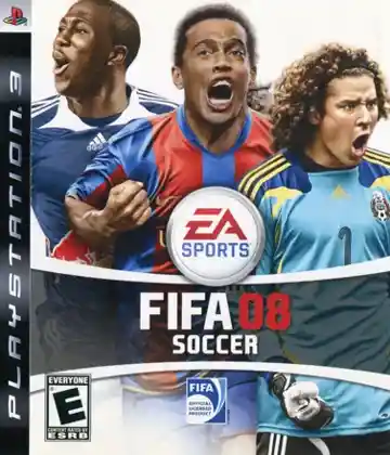 FIFA Soccer 08 (USA) (En,Es) (v1.10) (Disc) (Update) box cover front